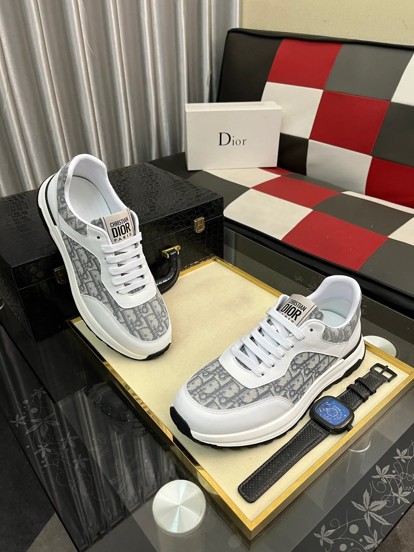 Men's Men's Shoes 💰420⌚️⌚️[Dior] 2025 Dior original lace-up low-top men's shoes Classic casual shoes 🔥This model is the official flagship model, with high quality and made by famous original factory designers. It is made of high-quality cowhide with original materials ➕comfortable and breathable mesh lining ➕pigskin insole, perfect last shape, generous and fashionable design, attracting many consumers, code number: 38--442️⃣Colors available